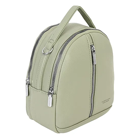 Дамска чанта/раница от еко кожа в светлозелен цвят. Код: SR389 - SR389-4