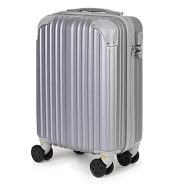Малък slim куфар от полипропилен, в сив цвят. Код: M5832 - M5832