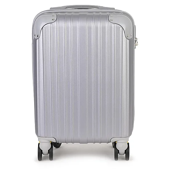 Малък slim куфар от полипропилен, в сив цвят. Код: M5832 - M5832