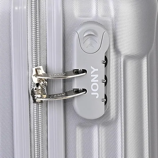 Малък slim куфар от полипропилен, в сив цвят. Код: M5832 - M5832