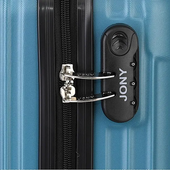 Малък slim куфар от полипропилен, в цвят тюркоаз. Код: M5832 - M5832