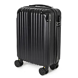 Малък slim куфар от полипропилен, в черен цвят. Код: M5832 - M5832-3