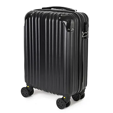 Малък slim куфар от полипропилен, в черен цвят. Код: M5832 - M5832-3