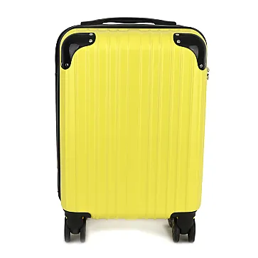Малък slim куфар от полипропилен, в жълт цвят. Код: M5832 - M5832-4