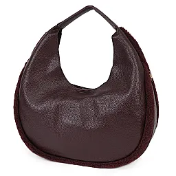 Голяма дамска чанта от еко кожа, в цвят бордо. Код: PF998 - PF998-4