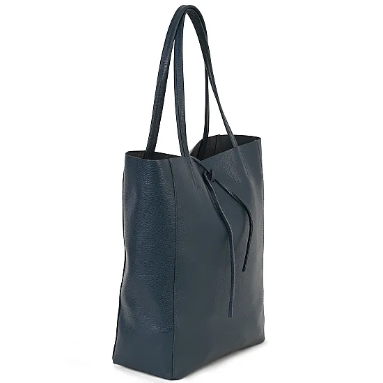 Дамска чанта, от естествена кожа, в цвят тюркоаз Код: EK39 - EK39-3