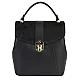 Дамска раница от естествена кожа в черен цвят. Код: EKR56