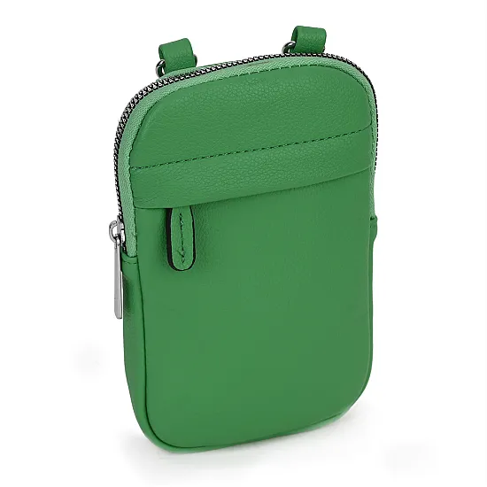 Малка дамска чанта/портмоне от еко кожа в оранжев цвят. Код: 0101 - 0101-1