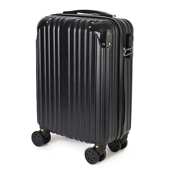 Малък slim куфар от полипропилен, в бежов цвят. Код: M5832 - M5832-2