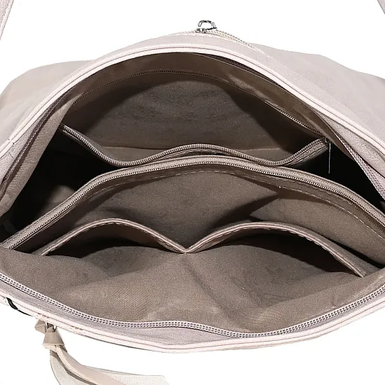 Дамска ежедневна чанта от екологична кожа в розов цвят. Модел: 8504